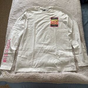 Adidas mens white long sleeve shirt